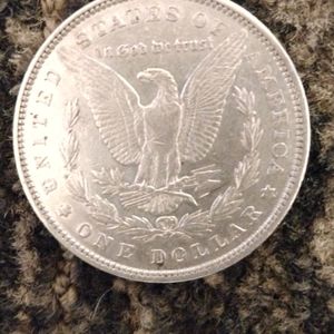 1879 Morgan silver dollar